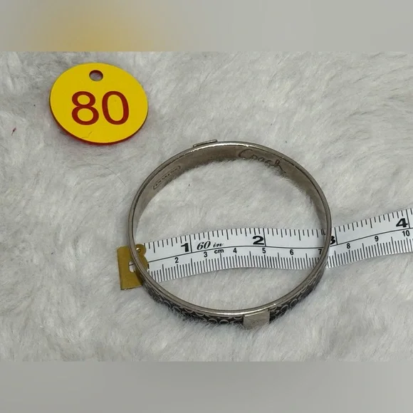 Coach Elegant Silver and Black Bracelet - Picture 7 of 8